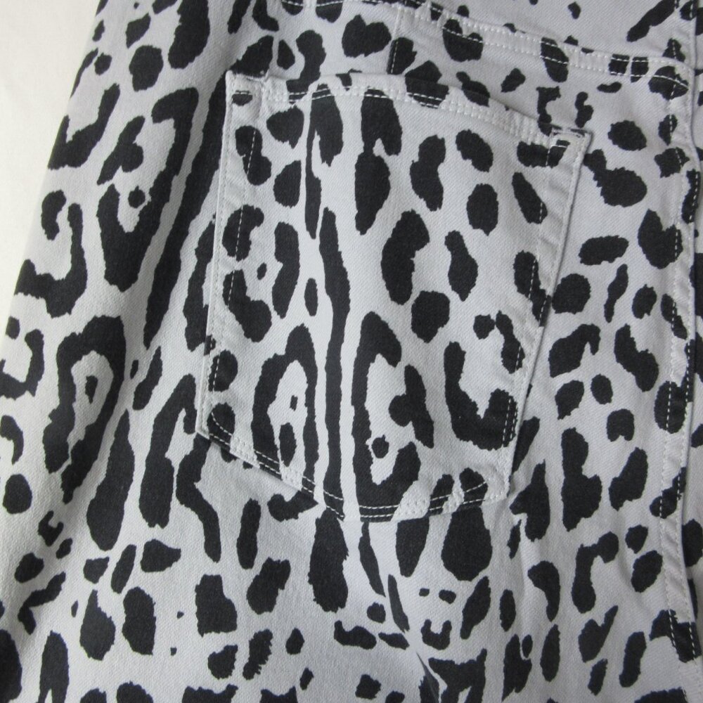 Good American Jeans Good Icon Straight Mineral Glass Leopard Plus Size 20 NWT - Picture 11 of 16